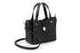 Vince Camuto Bolso de Mano Bellagio - Negro, 100% Piel de Polivinilo, Elegante y Sofisticado para Cualquier Ocasión